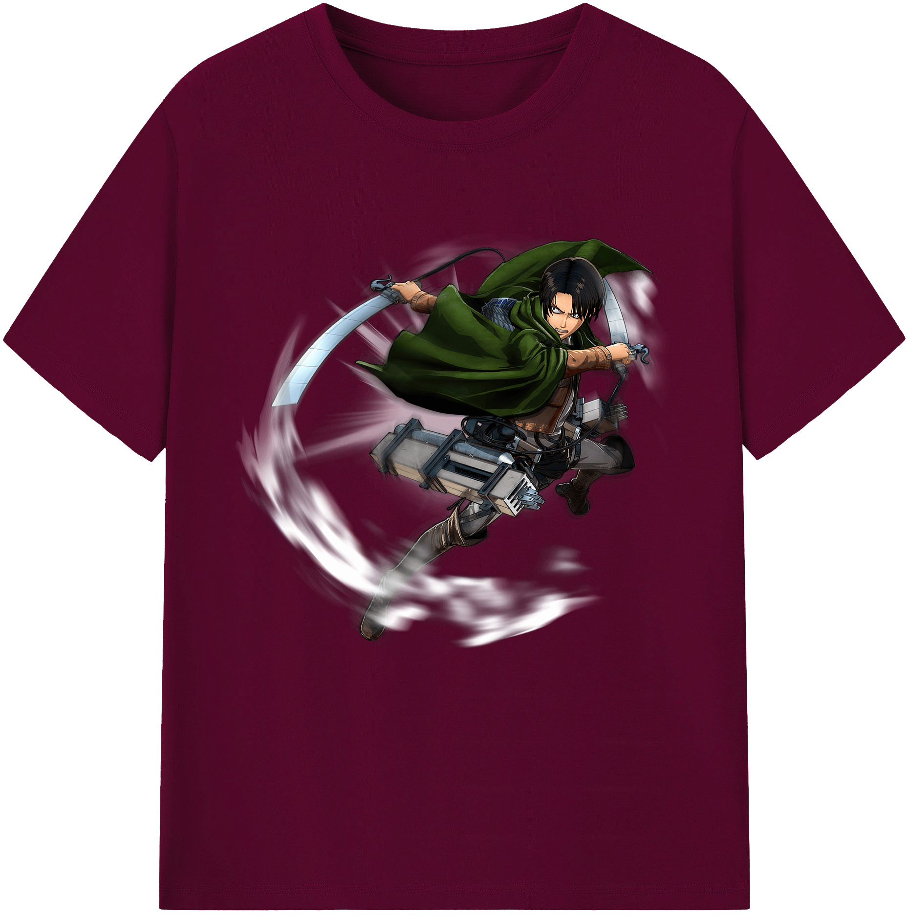（画像用） 進撃の巨人 リヴァイ·アッカーマン Attack on Titan Levi Ackerman レディースカジュアルプリントTシャツ（綿100％）